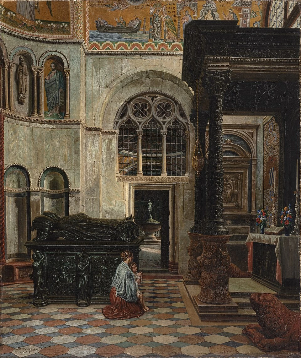Interno della cappella di San Zeno, 1855 - Museo delle Belle Arti, La Chaux, de, Fonds
